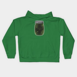 Fireflies in a Mason Jar Kids Hoodie